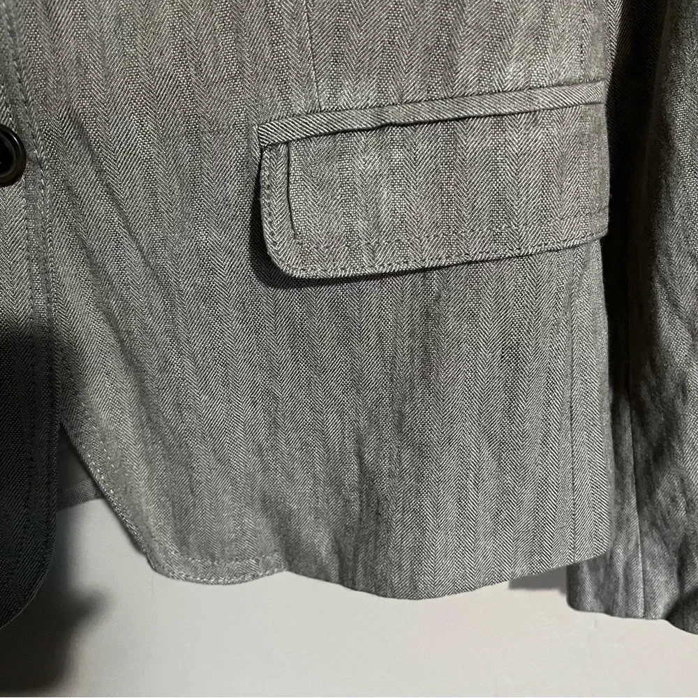 J. Crew‎ Gray Schoolboy Herringbone Blazer - Picture 4 of 11
